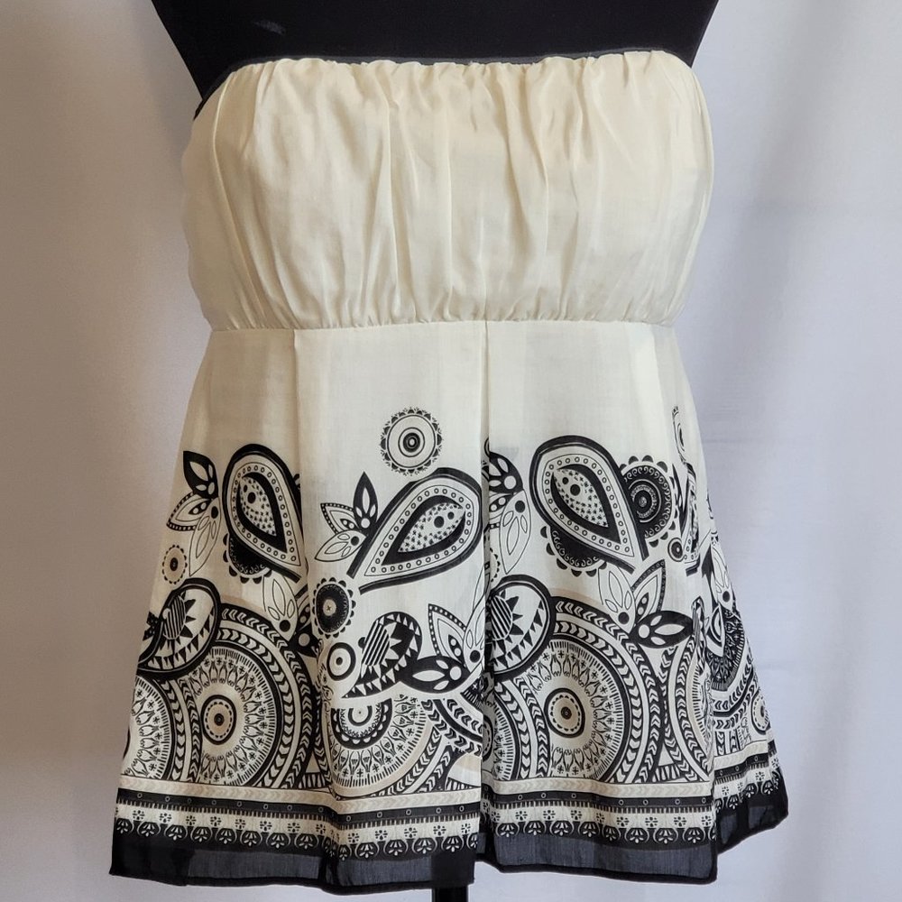 WHBM Strapless Blouse Sz 12